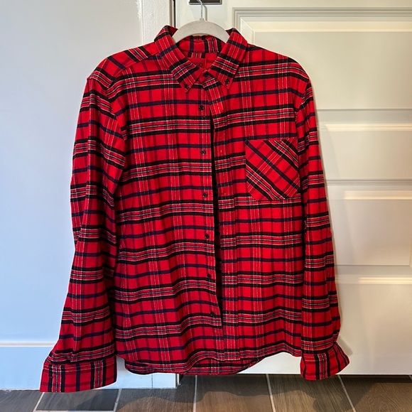 Hugo Red Patterned Flannel Size Medium - Picture 1 of 3